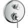 AXOR Montreux Thermostatic Trim With Volume Control And Diverter Valve Trim Only