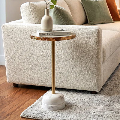Agate naturelle et laiton
Table d'appoint