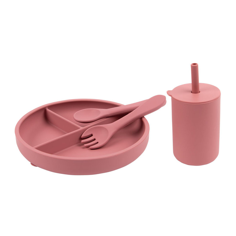 Dinnerware Set 4 Piece, Pink