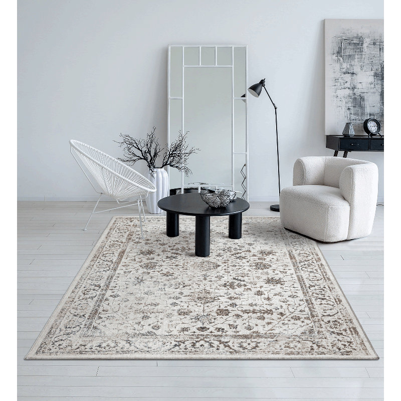 Aziyah Floral Area Rug, Rectangle 80 x 150cm