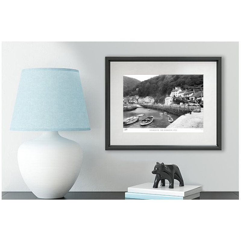 Lynmouth, The Harbour C1955 by Francis Frith - Single Picture Frame Print, 28cm H x 36cm W x 2.3cm D