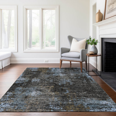 Tapis intérieur / extérieur tissé à la machine Zania