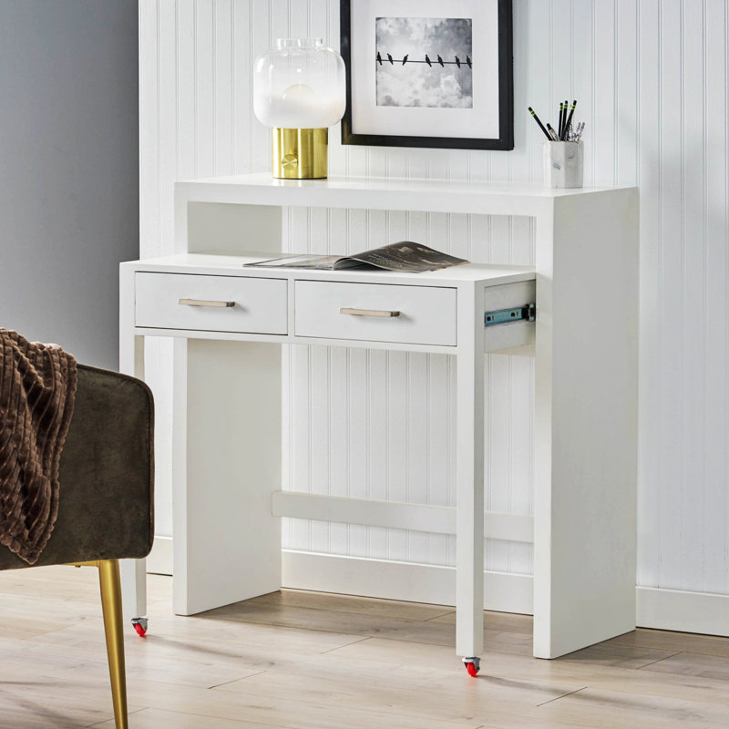 Desk With Upper Console Table