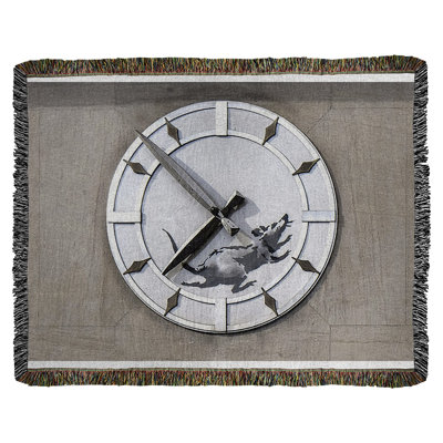 Banksy Graffiti Hand Woven Throw Blanket