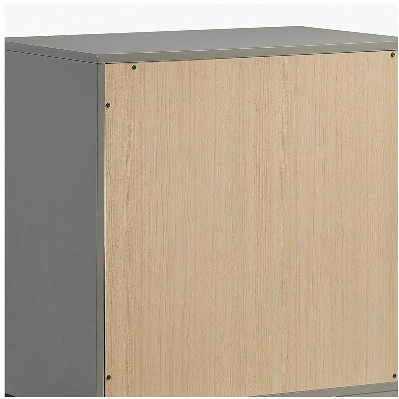 Table de chevet 2 tiroirs Pierce Grey