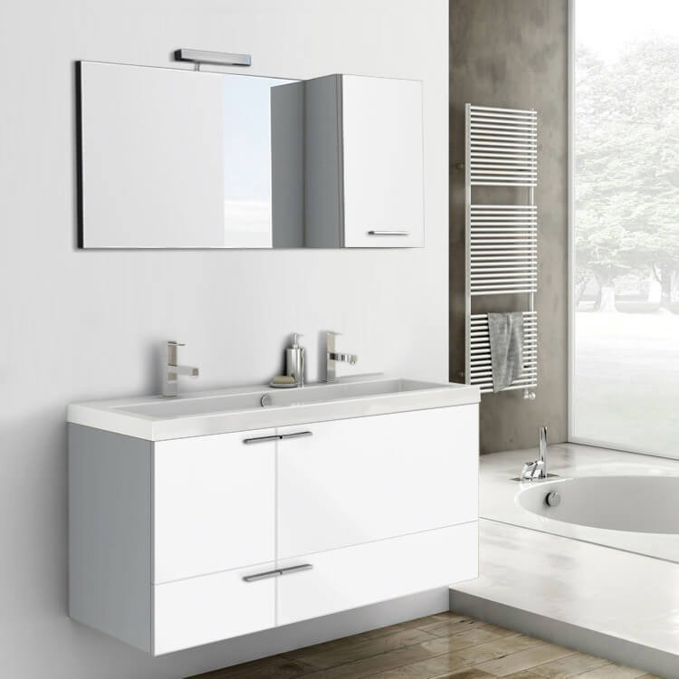 Brayden Studio® Hernandes 17.72'' White Vitreous China Rectangular Bathroom Sink with Overflow
