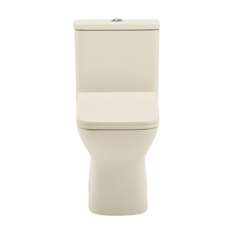 Carre One-Piece Square Toilet Dual-Flush 1.1/1.6 gpf, Bisque