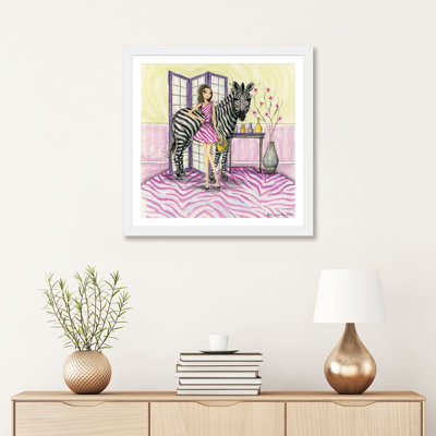 Zoe et zèbre art