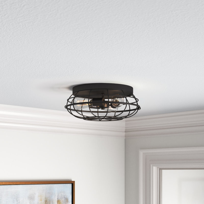 Newlyn 3-Light 15" Flush Mount in English Bronze, English Bronze