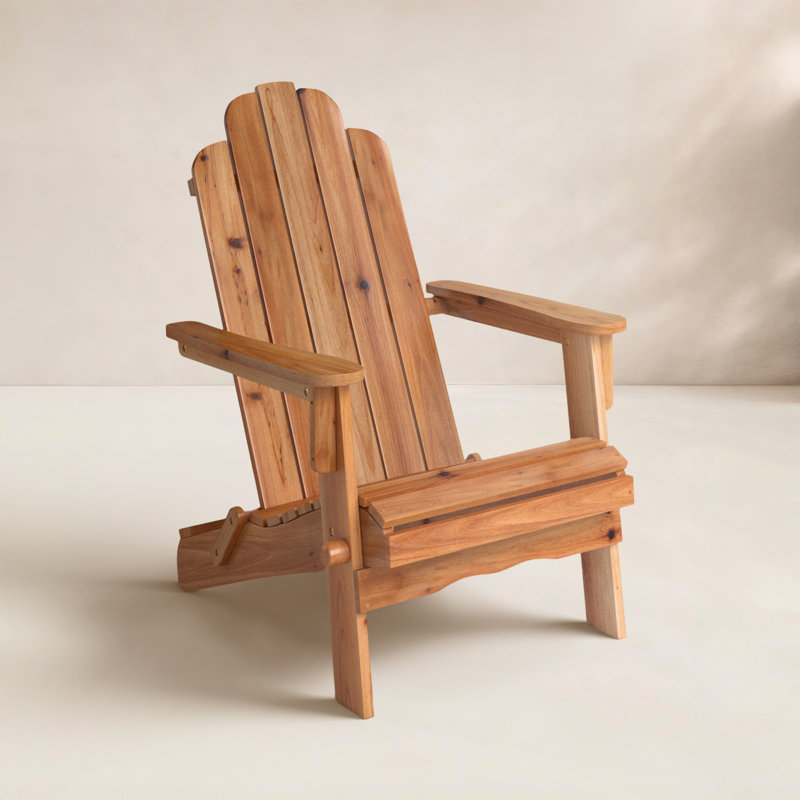 Blackwell Acacia Foldable Outdoor Adirondack Chair, Brown