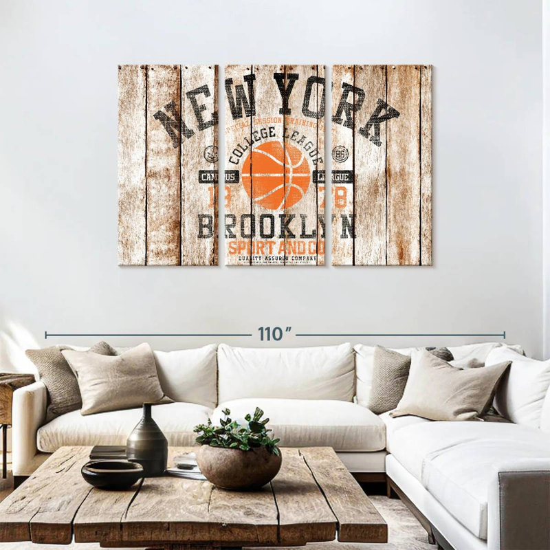Ballon de basketball Sireci Brooklyn, H 48 po x l 74 po