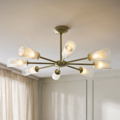 Clara 8 - Light Shaded Chandelier