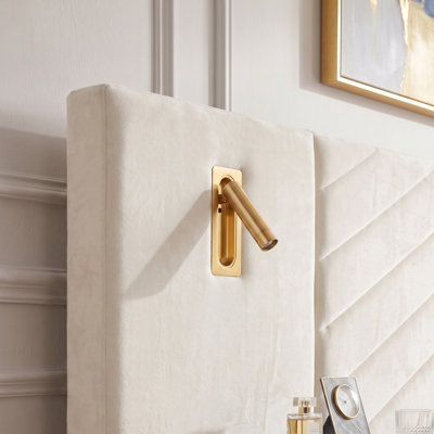 Lit plateforme tapissier Modern