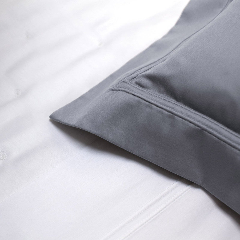 Triomphe Sateen Pillow Sham, Boudoir, Fjord