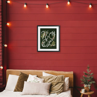 «Noel with Modern Botanicals», reproduction encadrée sous verre, conception de House Fenway