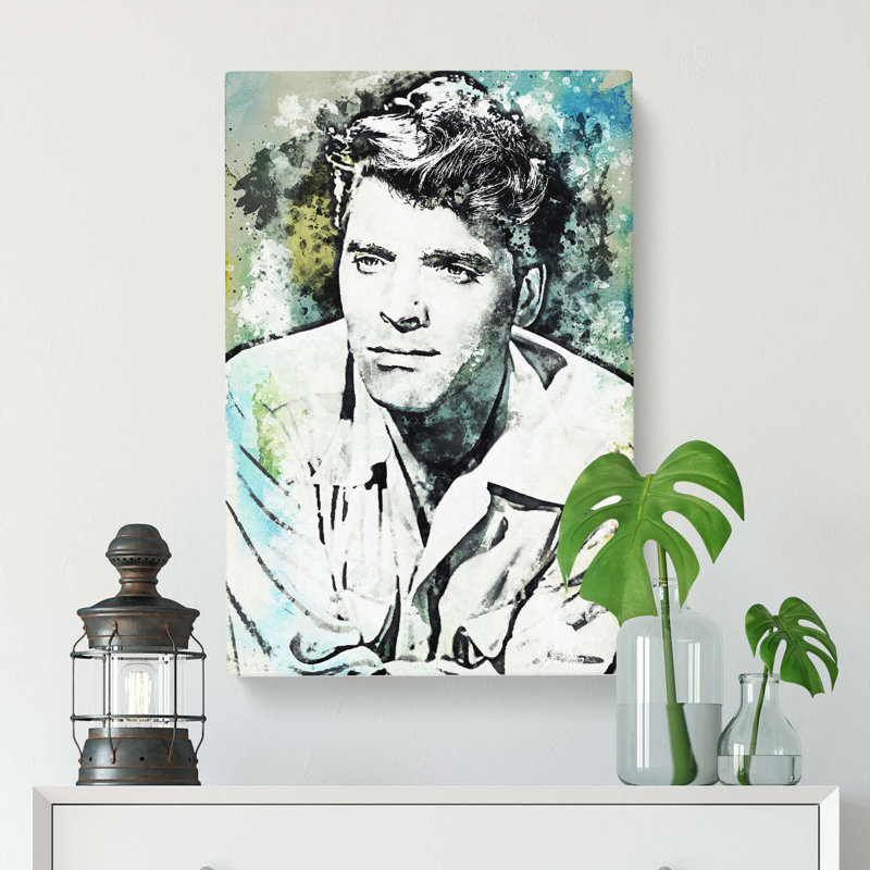 Burt Lancaster in Abstract - Wrapped Canvas, 91cm H x 60cm W x 3cm D