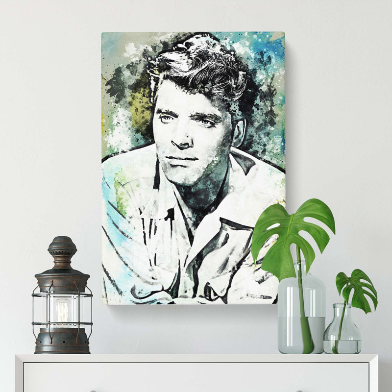 Burt Lancaster in Abstract - Wrapped Canvas, 76cm H x 50cm W x 3cm D