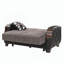 Causeuse convertible avec rangement Primenest Marabella, gris