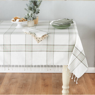 Rasc Rectangle Plaid Cotton Tablecloth Weight