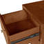 Table de chevet 2 tiroirs en bois-87358536