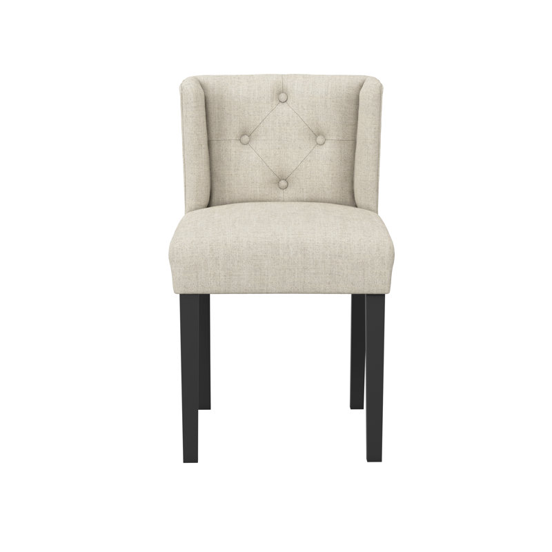 SHAY WINGED DINING CHAIR WITHOUT ARMS, Stone