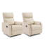 Fauteuil inclinable manuel pivotant et berçant de 31,9 po de largeur (ensemble de 2)-126248570