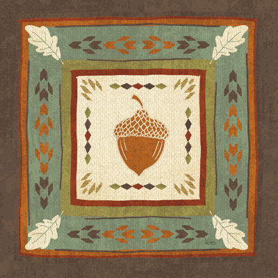 «Lodge Resort Tile II» par Véronique Charron - peinture sur toile tendue