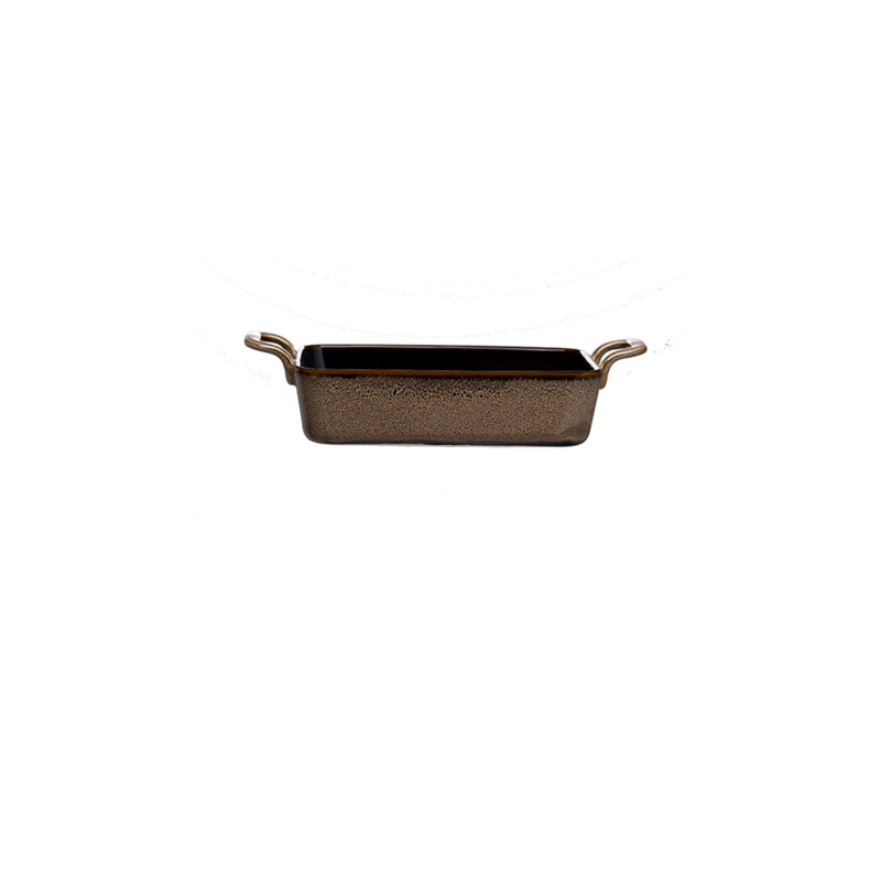 Rustic Chestnut Rectangular Baker Dishes, 7 oz, by Luzerne