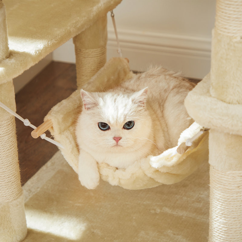 Barking 164cm H Cat Tree, Beige