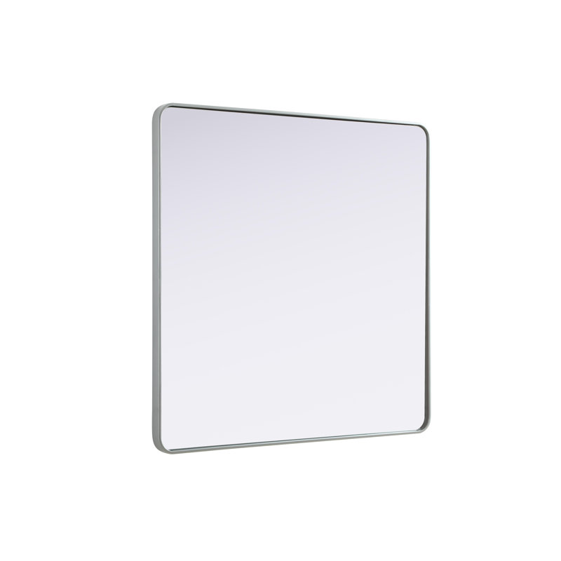 Erath Contour Metal Mirror, Silver, 48" x 48"