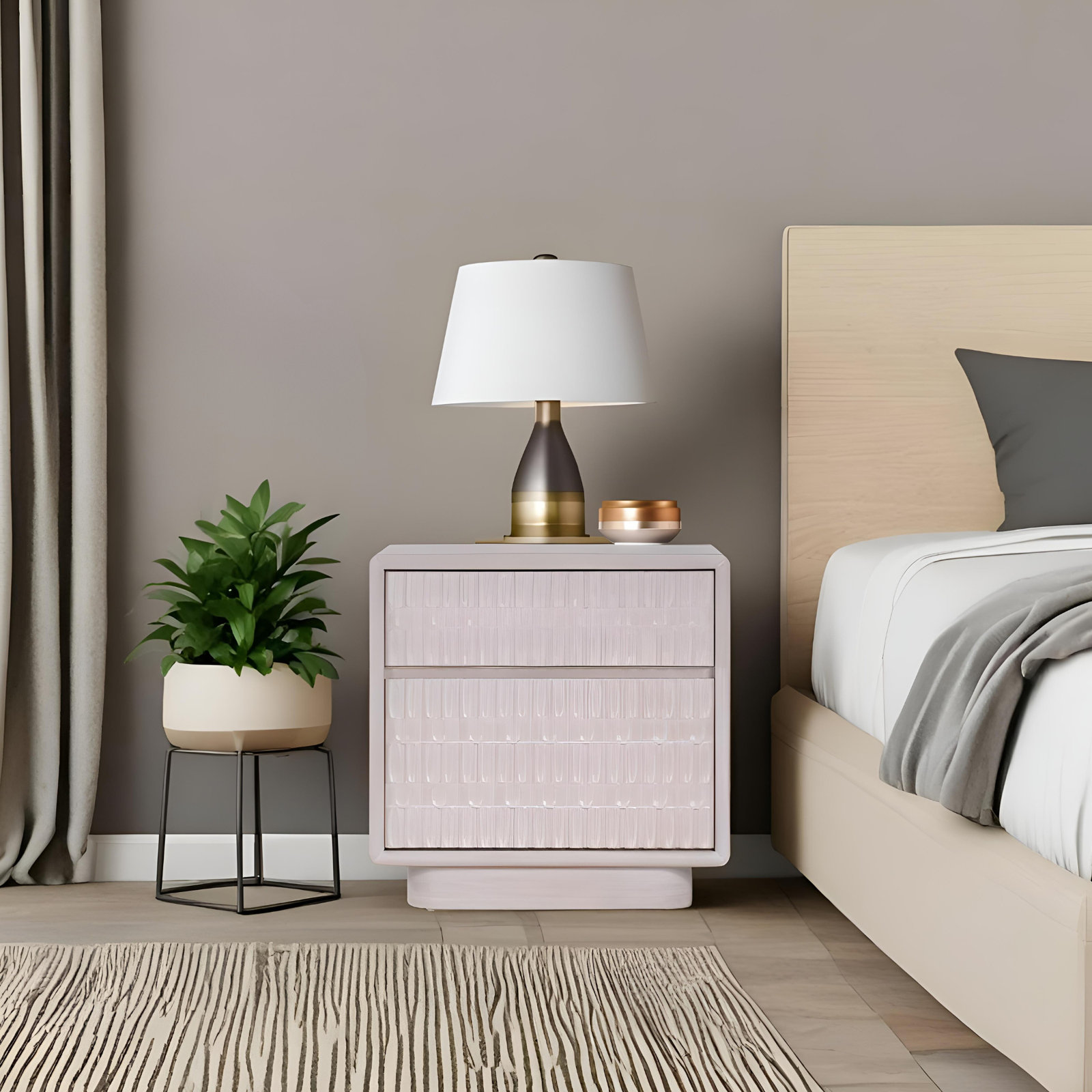 Auguste Mahogany Nightstand
