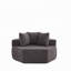 Méridienne simple 54 po modulaire hexagonale avec revêtement en chenille-133064713-133064715
