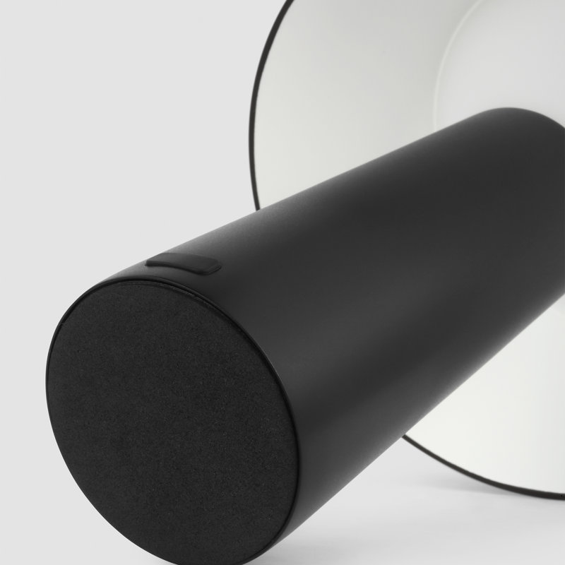Sesa Short Accent Rechargeable Table Lamp, Black