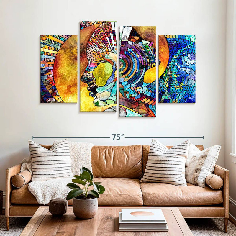 Avery Stained Glass Abstract Figure