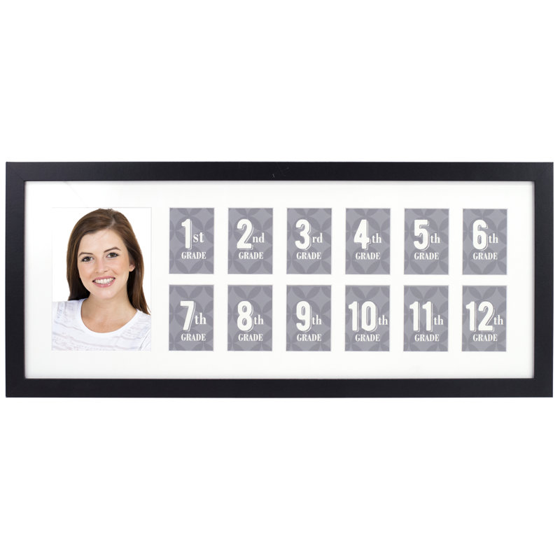 Black Matte Picture Frame with Mat