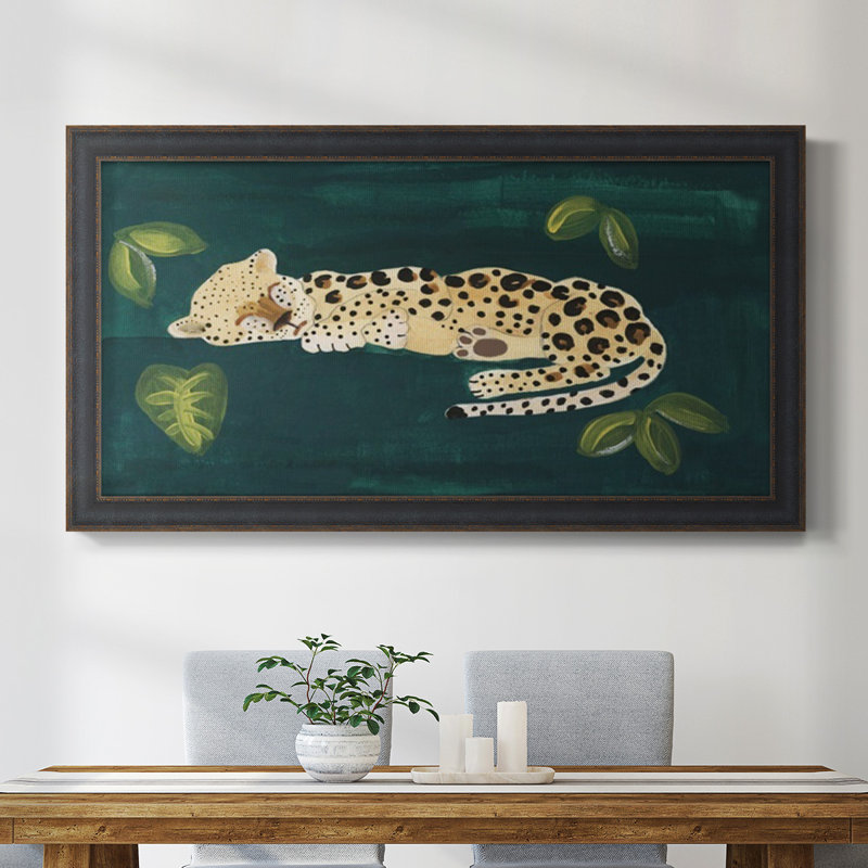 «Anegada Lethargic Leopard II», reproduction d'un seul cadre photo sur toile, H 25 po x l 45 po x P 2,5 po