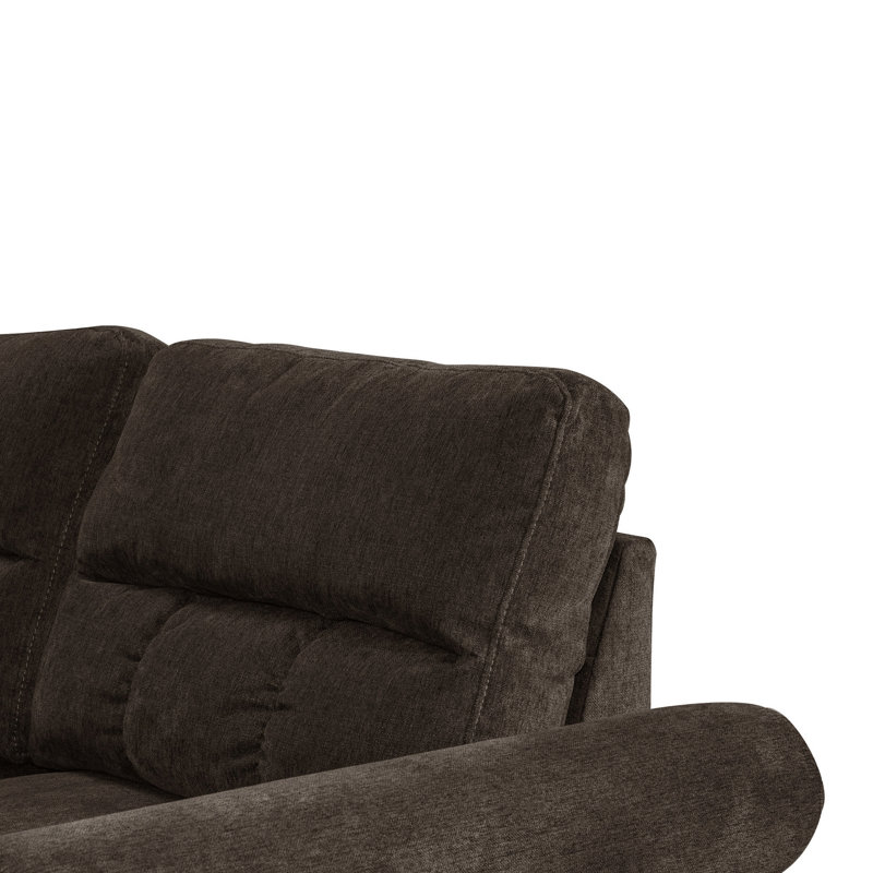 Ensemble modulaire réversible avec 2 coussins décoratifs brun clair, Tanné