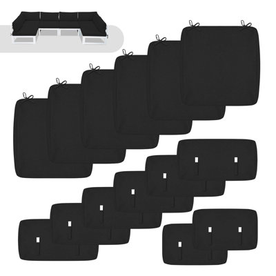 Latitude Run® 14 - Piece Outdoor Cushion Cover, Not Universal Size