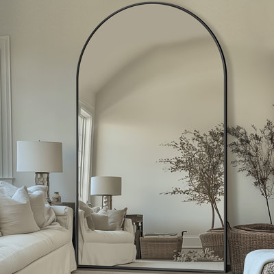 Arched  Metal Oversized Full-Length Mirror