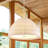 3-Light white adjustable iron pendant lamp