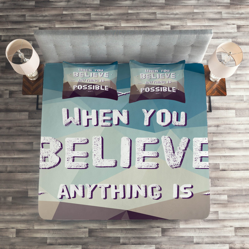 Modern & Contemporary Polyester Coverlet, King Bedspread + 2 Shams