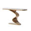 Table de couloir contemporaine élégante avec base à vagues fluides-125533964