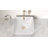 KES Bathroom Sink White Square Vessel Sink for Bathroom White Ceramic 17 Inch Above Counter