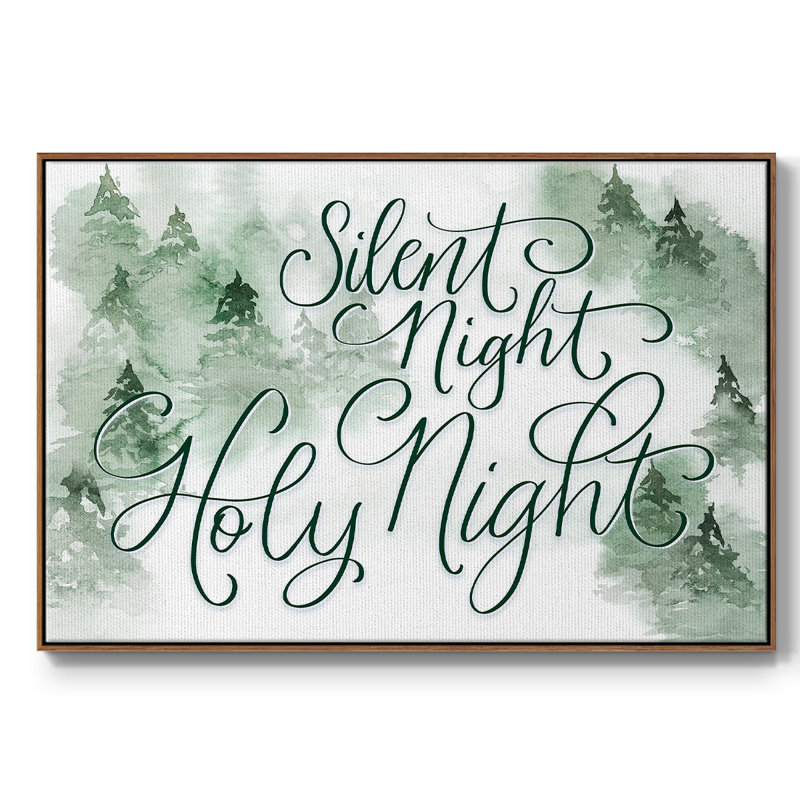 " Holy Night ", H 27 po x l 41 po x P 2 po, Noyer
