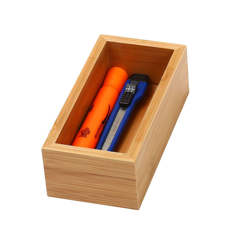 Bamboo 2"H x 3"W x 6"D Drawer Organizer