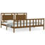Lonnetta DE Size - 140 X 190 Cm Solid Wood Bed-1548296975-1548296979