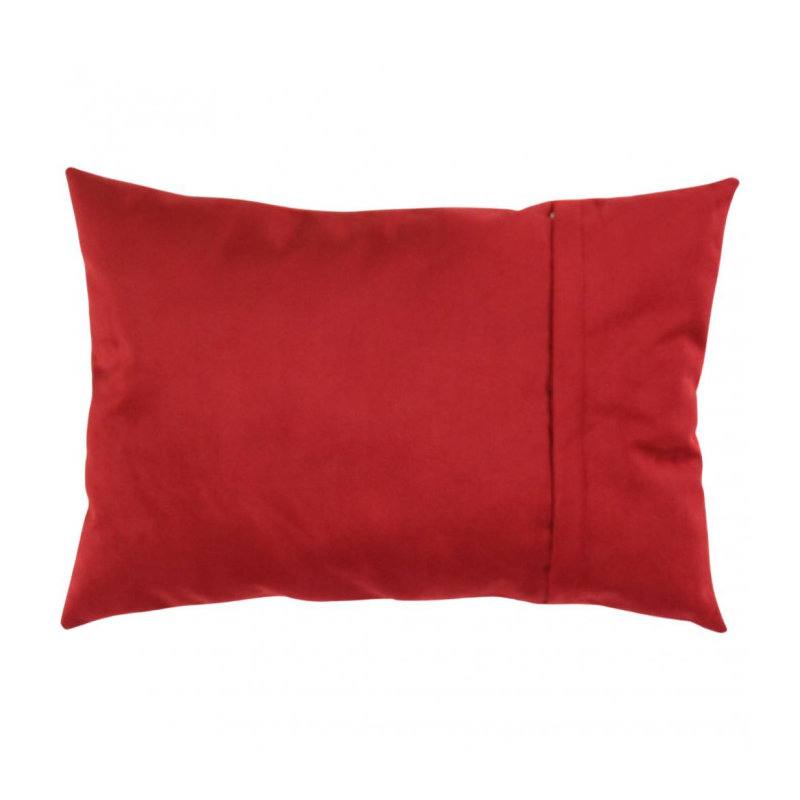 Square Pillow Cover & Insert, Rectangle, 16"H x 24"W, Red/Blue/Beige
