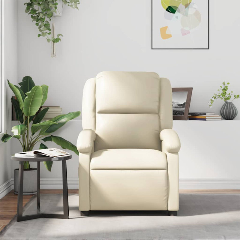 Fauteuil de massage en faux cuir, Similicuir noir