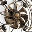 Ventilateur de plafond 20 po à profil bas avec ensemble d'éclairage et télécommande-458754374