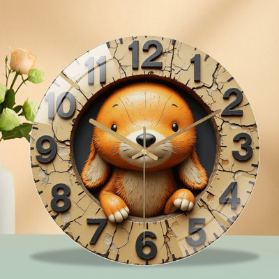 Horloge murale en verre 12 po